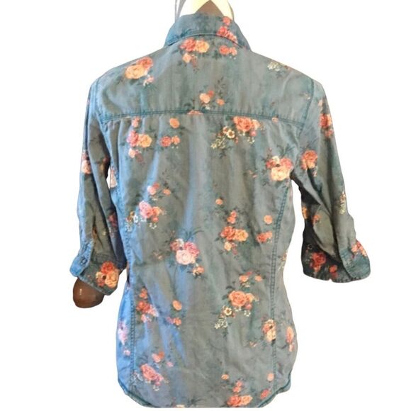 Legacy Falls SMALL Shirt 100% Cotton Blue & Pink - Picture 3 of 5